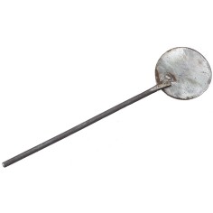 Aged metal pizza shovel 22.5 cm
