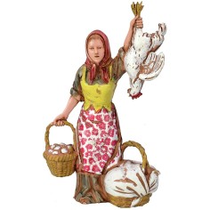 Venditrice di polli 10 cm Landi Moranduzzo