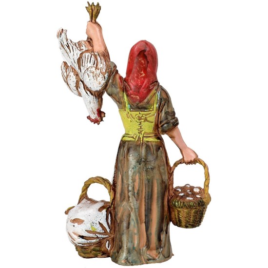 Vendedora de pollos 10 cm Landi Moranduzzo Mundo Pesebre