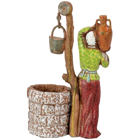Mujer en el pozo 10 cm Landi Moranduzzo Mundo Pesebres