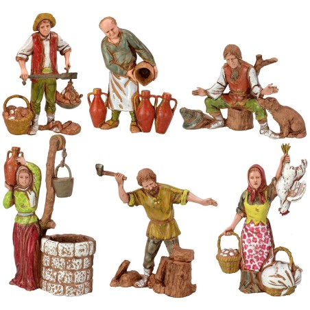 Set 6 mestieri 10 cm Landi Moranduzzo
