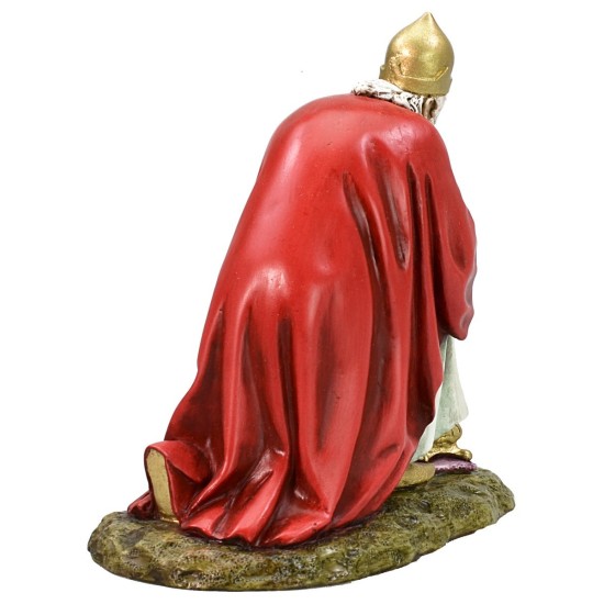 Tres Reyes Magos en resina Landi Moranduzzo 18 cm Mundo Belenes