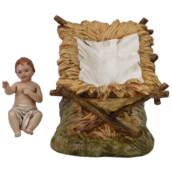 Nativity 3 subjects in resin Landi Moranduzzo 18 cm
