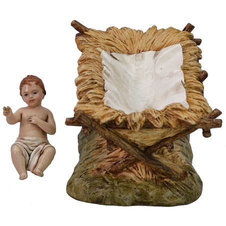Nativity 3 subjects in resin Landi Moranduzzo 18 cm