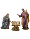 Nativity 3 subjects in resin Landi Moranduzzo 18 cm