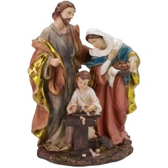 Holy Family in resin cm 13x9x21 h cm