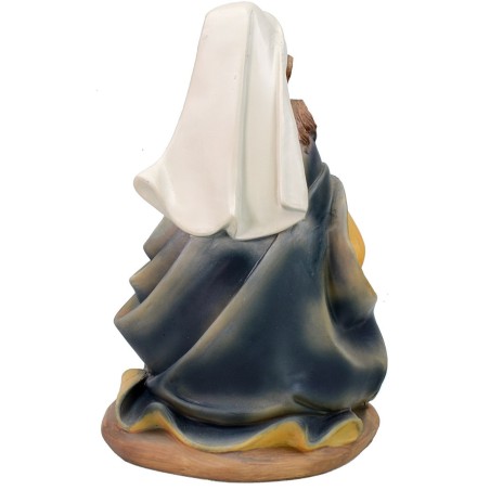 Madonna arrodillada en resina serie 30 cm Mondo Presepi