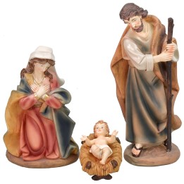 Natività 3 soggetti in resina cm 30