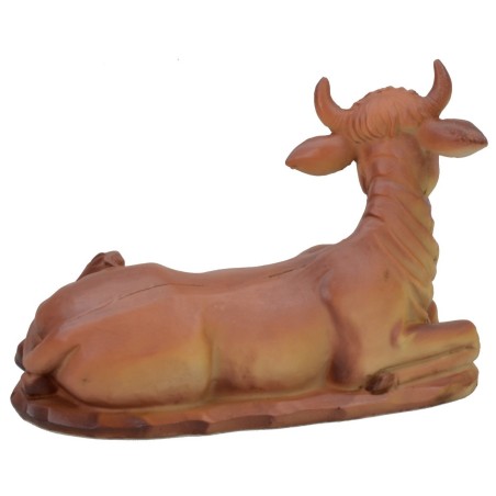 Ox and donkey sitting for 20 cm statues in resin Mondo Presepi