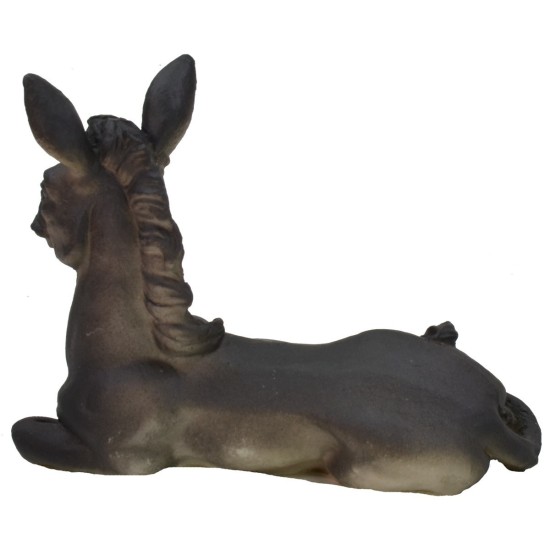 Asino seduto per statue da 20 cm in resina Mondo Presepi