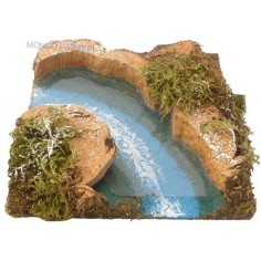 Fiume curva con effetto profondità Mondo Presepi