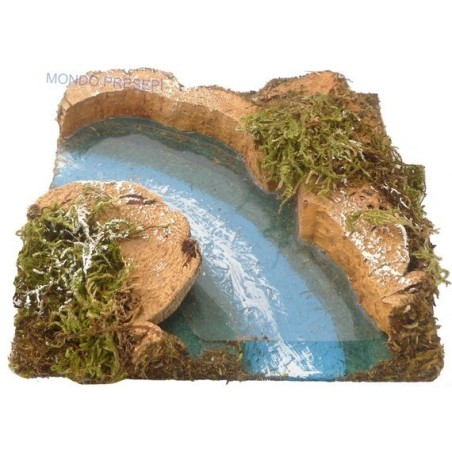 Curved river with depth effect