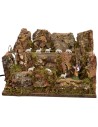 Moving flock in the pasture with shepherd cm 33x18,3x23 h