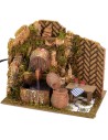 Ostería al aire libre con barril funcional de 20x14x16 cm h cm