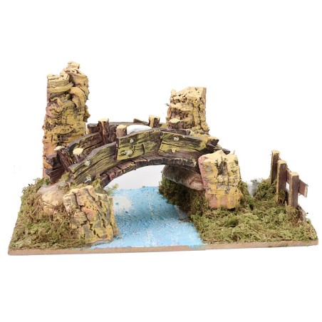 Puente de resina con ovejas Mondo Presepi