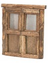 Puerta de madera de dos hojas para estatuas de 10 cm de altura.