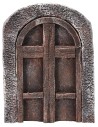 Puerta arqueada de madera para estatuas de 6-8 cm de altura.