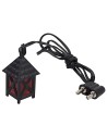 Lanterna piccola rossa 3,5v. cm 1,5x1,5x2,5-3 presepe Mondo