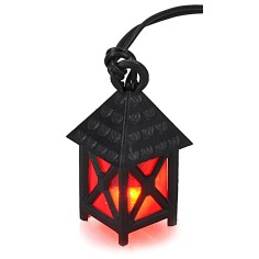 Lanterna piccola rossa 3,5v. cm 1,5x1,5x2,5-3 presepe Mondo 2