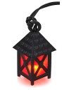 Lanterna piccola rossa 3,5v. cm 1,5x1,5x2,5-3 presepe Mondo