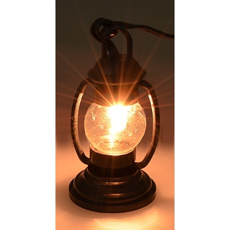 Lanterna per pastore con luce bianca pvc 3,5v cm 3,7 presepe