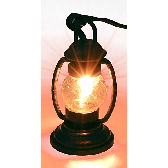 Farol para pastor con luz blanca de PVC 3,5V cm 3,7 belén.