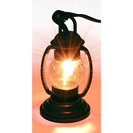 Lanterna per pastore con luce bianca pvc 3,5v cm 3,7 presepe