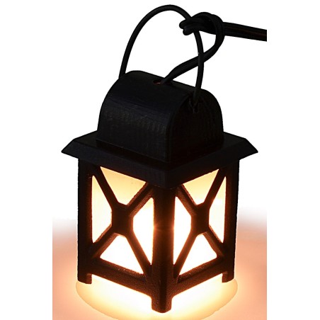 Linterna mediana blanca 3,5v. cm 2x2x3,5-4,5 belén Mundo Pesebres