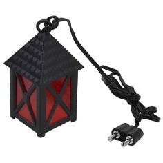 Lanterna grande rossa 3,5v. cm 2,5x2,5x5 presepe Mondo Presepi