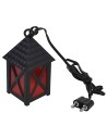 Lanterna grande rossa 3,5v. cm 2,5x2,5x5 presepe Mondo Presepi