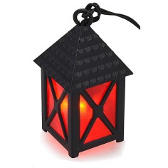 Lanterna grande rossa 3,5v. cm 2,5x2,5x5 presepe Mondo Presepi 2