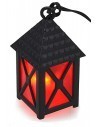 Lanterna grande rossa 3,5v. cm 2,5x2,5x5 presepe Mondo Presepi