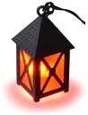 Lanterna grande rossa 3,5v. cm 2,5x2,5x5 presepe Mondo Presepi