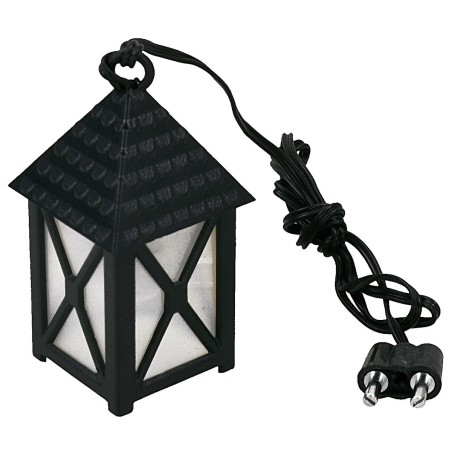 Lanterna grande bianca 3,5v. cm 2,5x2,5x5 presepe Mondo Presepi