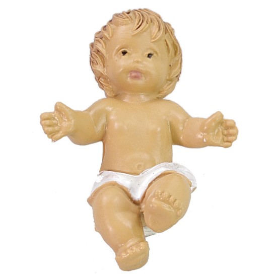 Bambino Gesù 3,5 cm in pvc lux Mondo Presepi