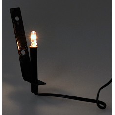 Metal torch with white light 3.5v cm 4 nativity scene 2