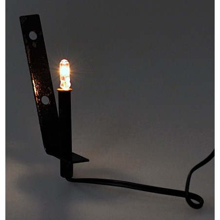 Metal torch with white light 3.5v cm 4 nativity scene