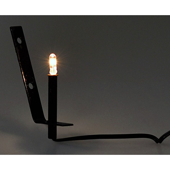 Antorcha de metal con luz blanca 3,5v cm 4 pesebre Mundo