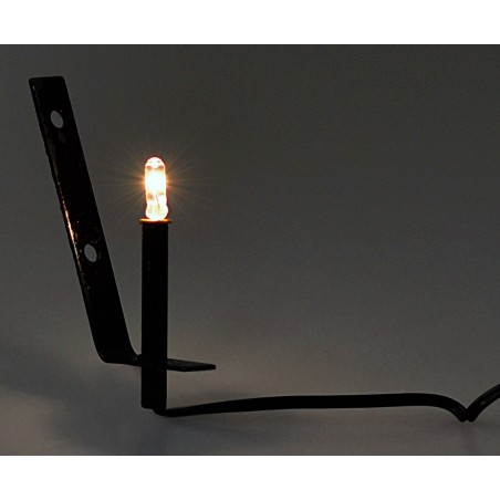 Antorcha de metal con luz blanca 3,5v cm 4 pesebre Mundo