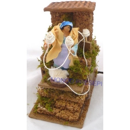 Filatrice in movimento Mondo Presepi