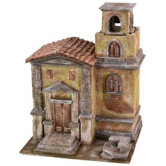 Iglesia con campanario de 35x29x45 cm para estatuas de 10 cm. 2