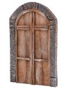 Puerta con arco de madera de dos hojas para estatuas de 12-14
