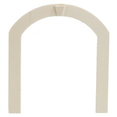 Puerta de doble hoja de madera con marco para estatuas de 10 cm 2