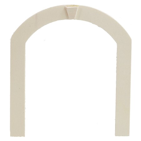 Puerta de doble hoja de madera con marco para estatuas de 10 cm de altura.