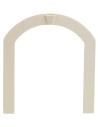 Puerta de doble hoja de madera con marco para estatuas de 10 cm