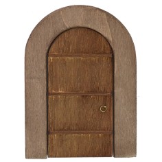 Puerta de madera con marco para estatuas de 10 cm de altura
