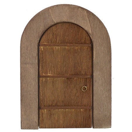 Wooden door with frame for statues cm 10 h
