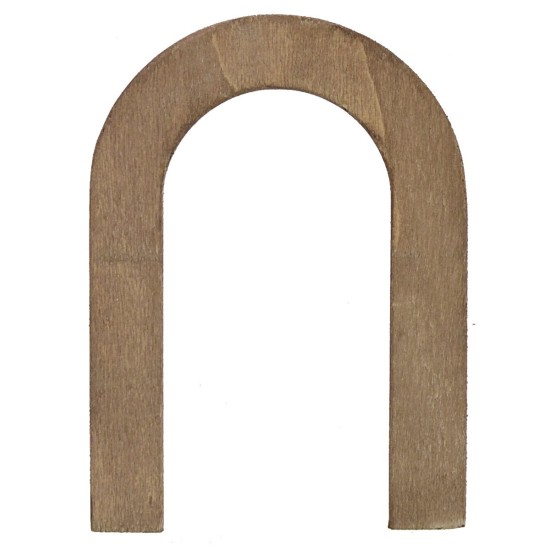 Wooden door with frame for statues cm 10 h