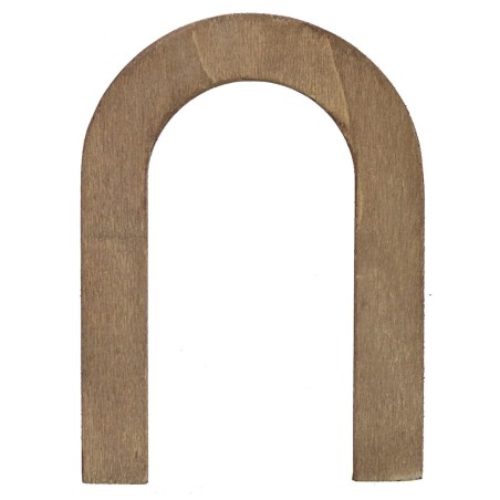 Puerta de madera con marco para estatuas de 10 cm de altura