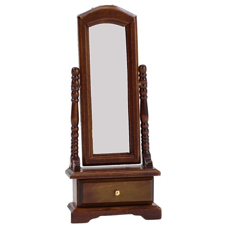 Mirror with drawer cm 6x2,5x14,5 h for Nativity scene